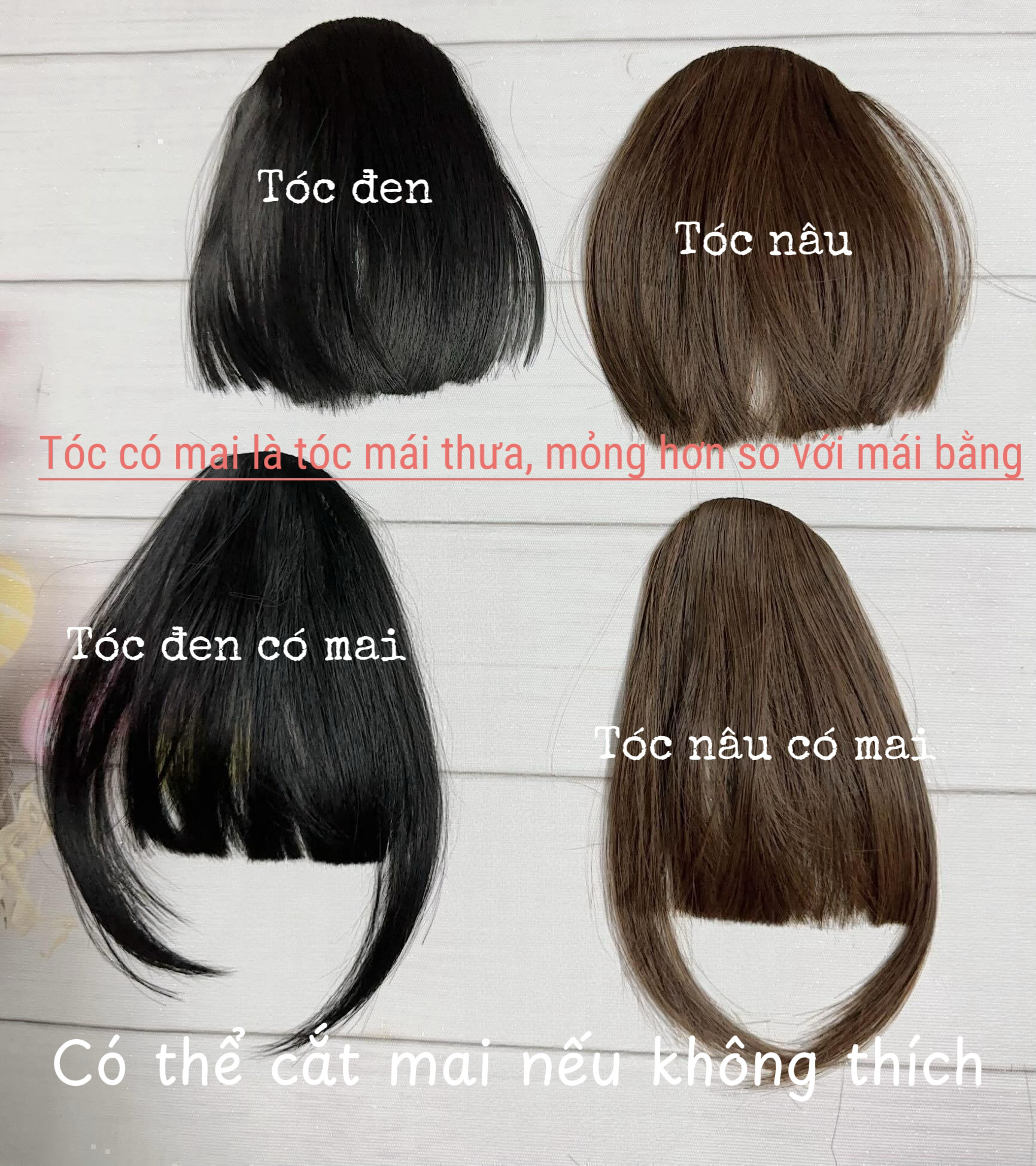 Bờm tóc giả cho bé nơ voan, cài tóc giả cho bé 8 tháng -2 tuổi - Ảnh 2